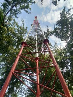 ภาพที่ 2 ติดตั้งเสา Self Support Tower (ไม่มีสลิงยึด) ความสูง 15 เมตร ให้กับลูกค้า อ.บ้านหมอ จ.สระบุรี