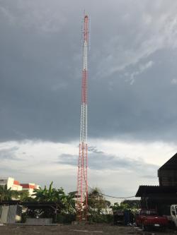 ภาพที่ 2 ติดตั้งเสา Self Support Tower ความสูง 33 เมตร@จ.สมุทรปราการ