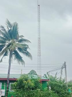 ภาพที่ 2 ติดตั้งเสา Self Support Tower ความสูง 15 เมตร+ติดตั้งเสาอากาศไดโพล@อบต.แม่นาเรือ จ.พะเยา
