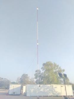 ติดตั้งเสาเดี่ยว (Single Pole) ความสูง 24 เมตร และติดตั้งบนแทงค์น้ำ สูง 6 เมตร@การฝึก Croba Gold วังน้ำเขียว จ.นครราชสีมา 